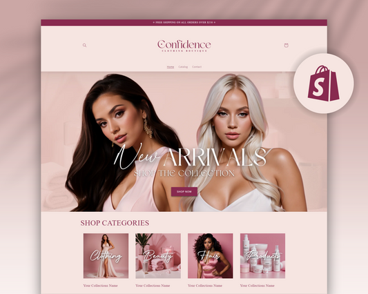 Shopify Website Template | Confidence
