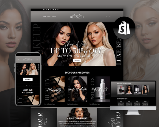Shopify Website Template | GlamourBabe