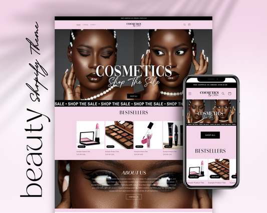 Shopify Website Template | Pretty In Pink