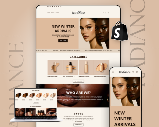 Shopify Website Template | Radiance