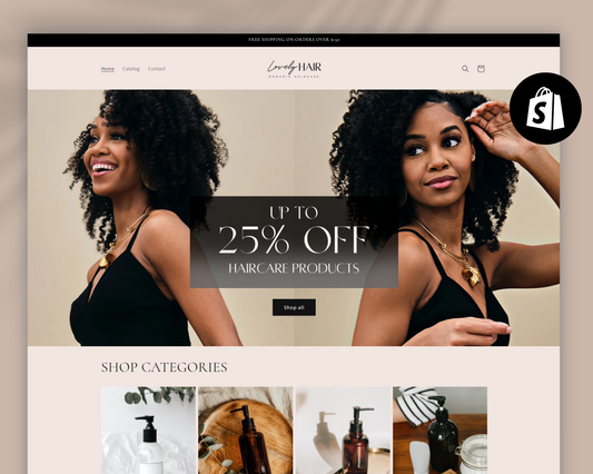 Shopify Website Template | LovelyHair