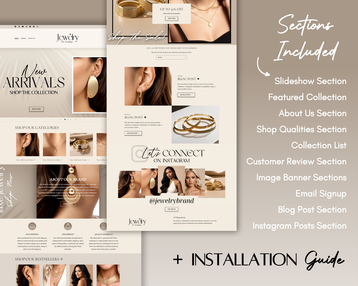 Jewelry Business Website | Shopify Theme Template