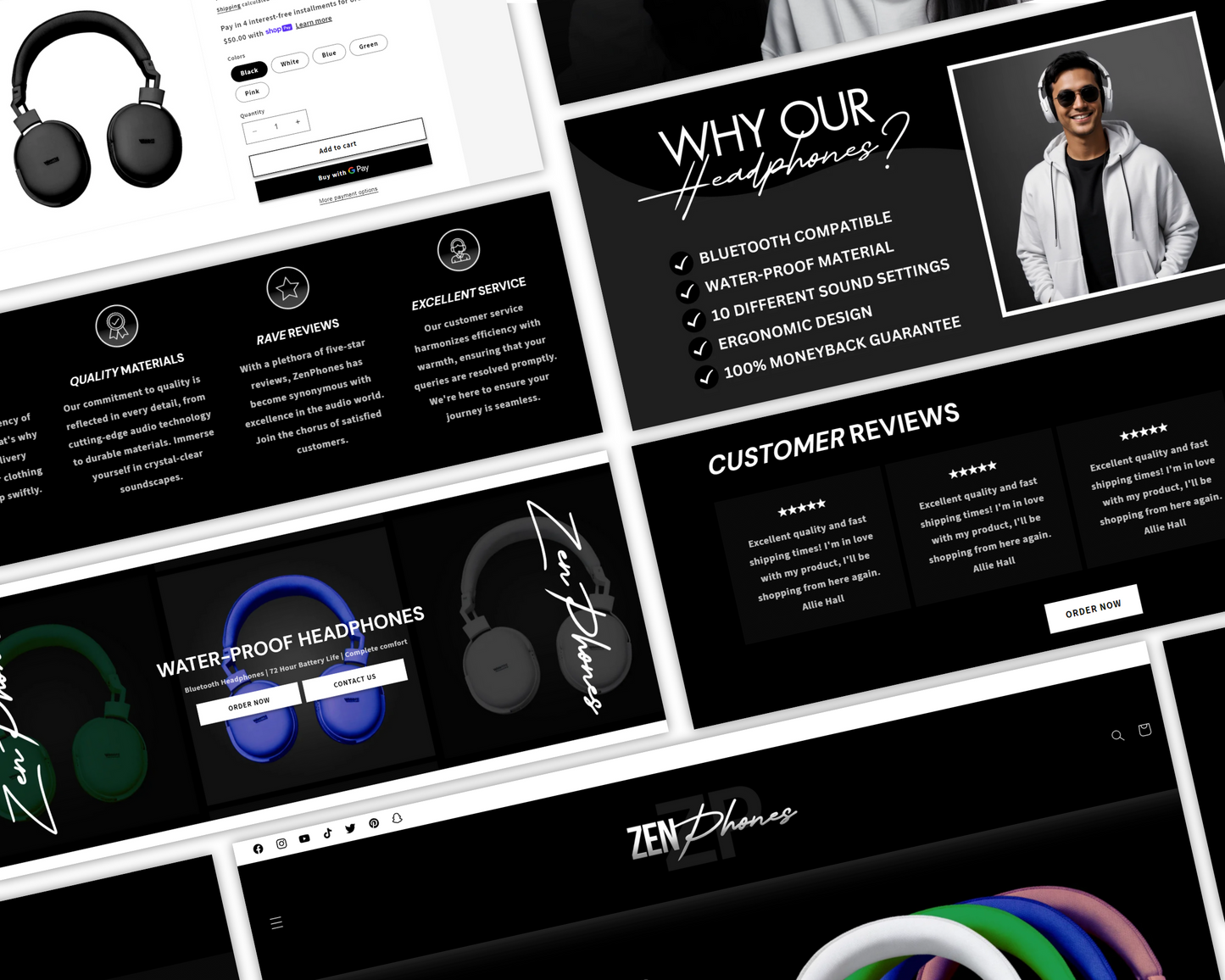 Shopify Website Template | One Product Shopify Store Template