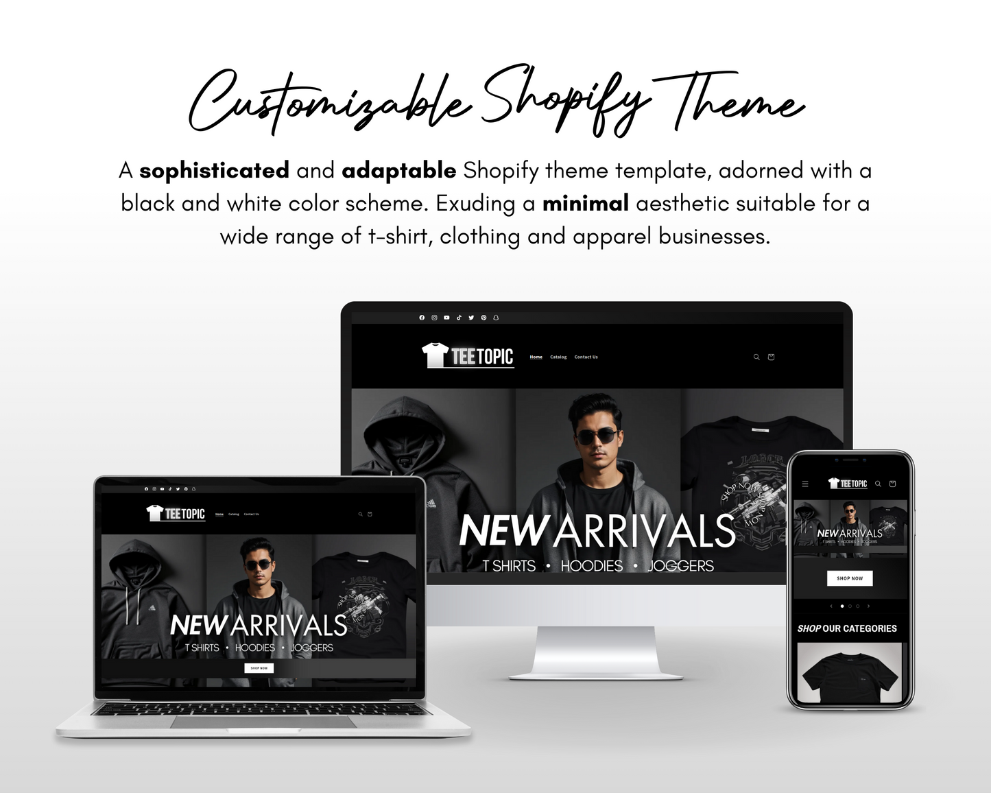 Shopify Website Template | Tee-Topic