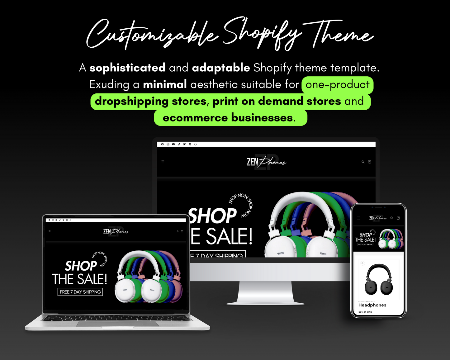 Shopify Website Template | One Product Shopify Store Template