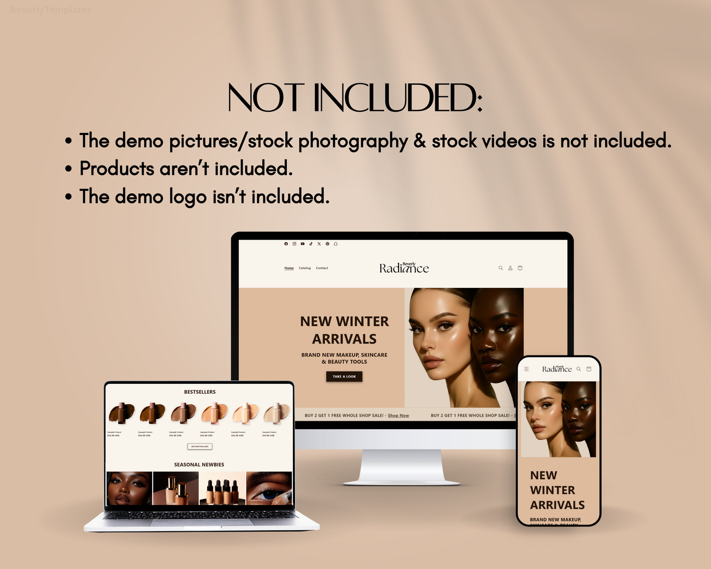 Shopify Website Template | Radiance