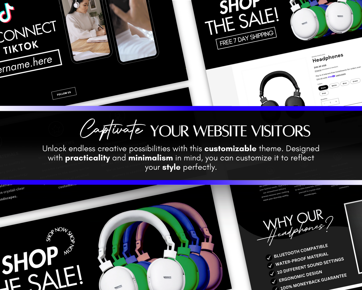 Shopify Website Template | One Product Shopify Store Template