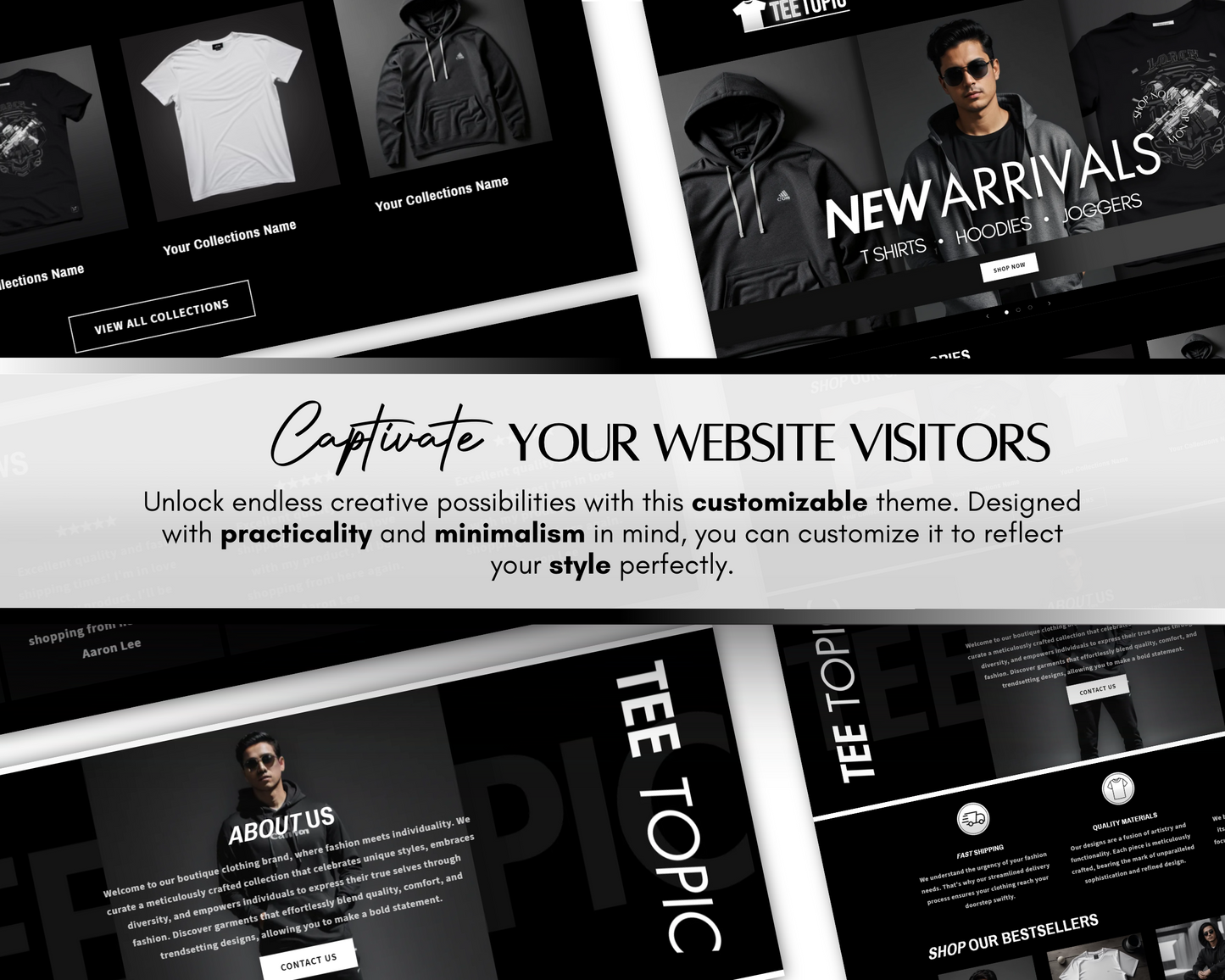 Shopify Website Template | Tee-Topic