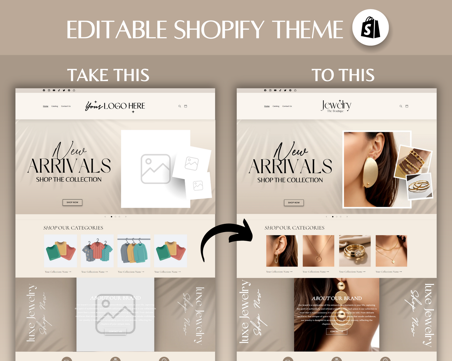 Jewelry Business Website | Shopify Theme Template