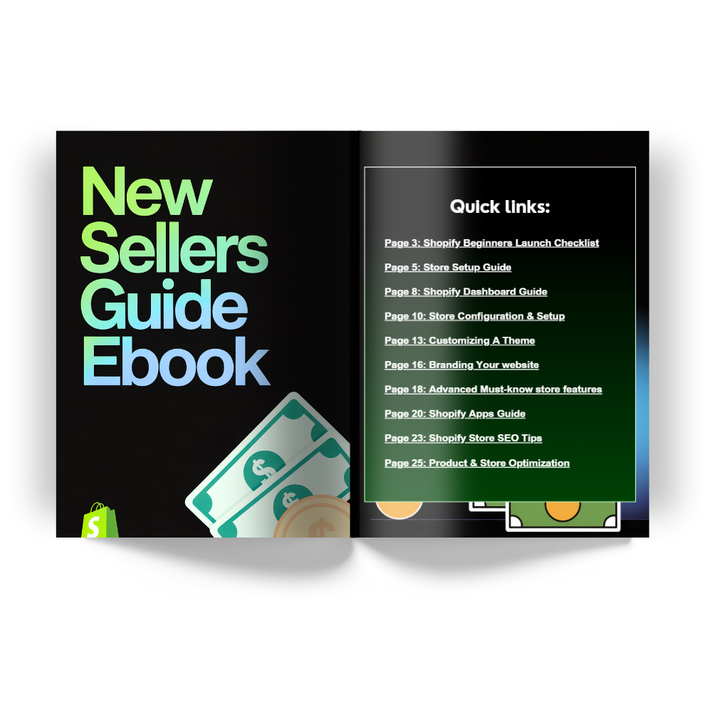 New Sellers Guide | Shopify Beginners E-book