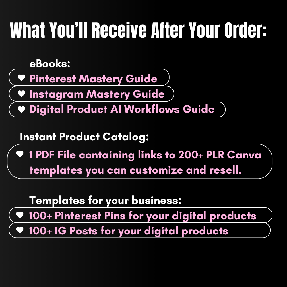 Pinterest & IG Mastery + PLR Template Kit