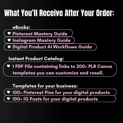 Pinterest & IG Mastery + PLR Template Kit
