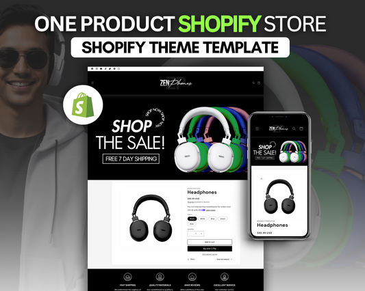 Shopify Website Template | One Product Shopify Store Template