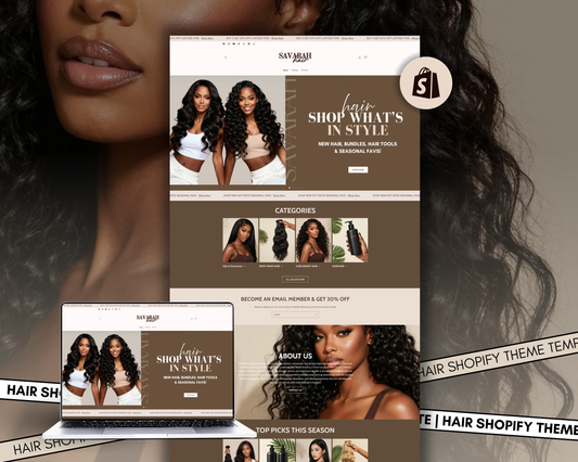 Shopify Website Template | Savarah