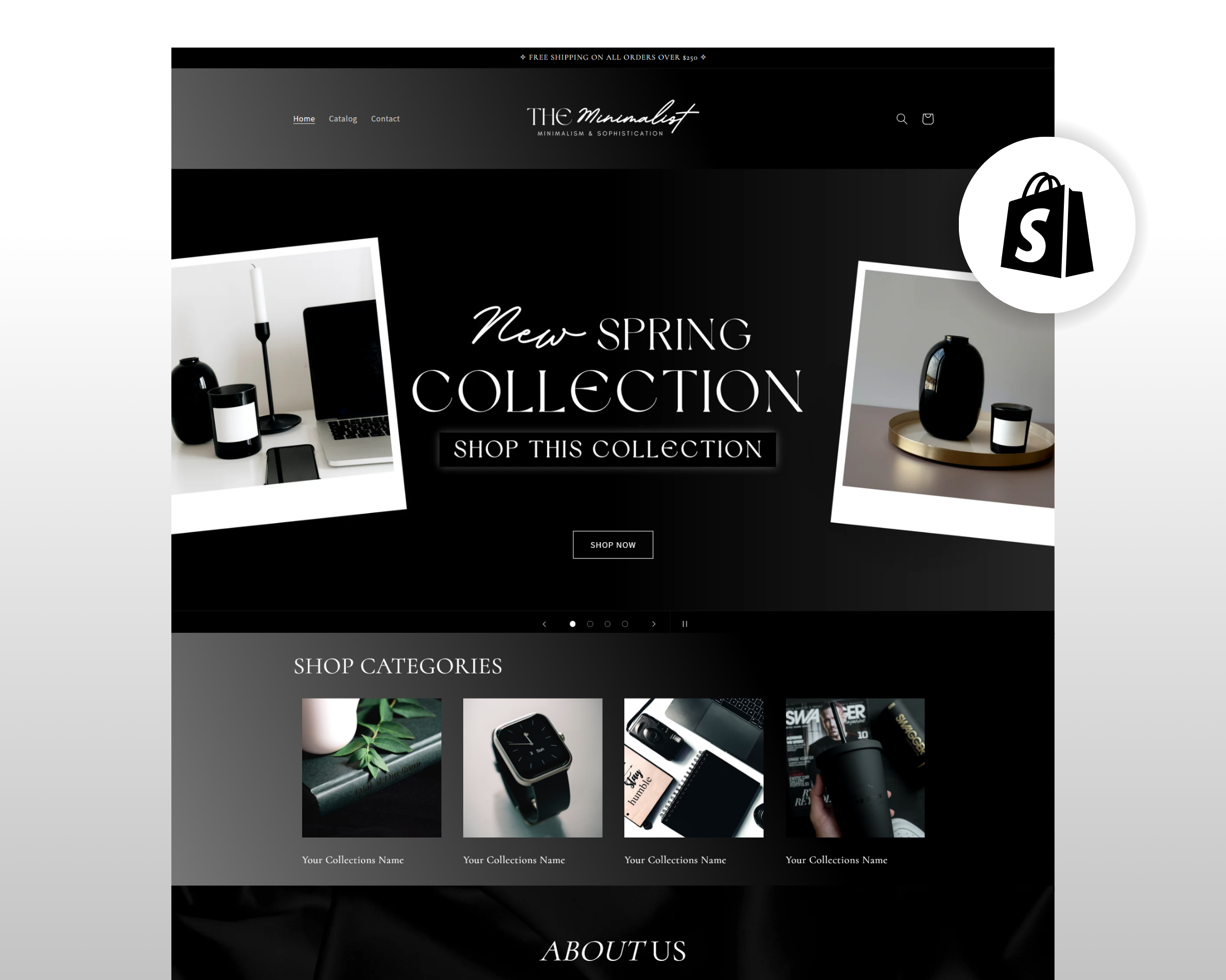 Shopify Website Template | Professional – BeverlyTemplates