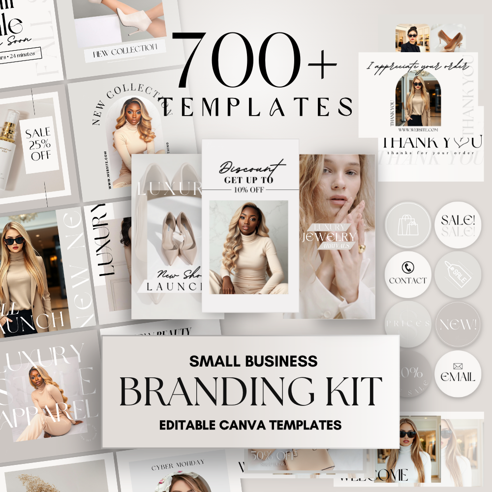 Business Branding Kit | Canva Template Bundle - Calista