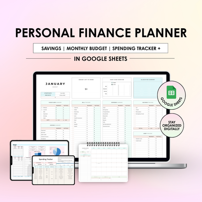 Personal Finance Tracker | Google Sheets Bundle