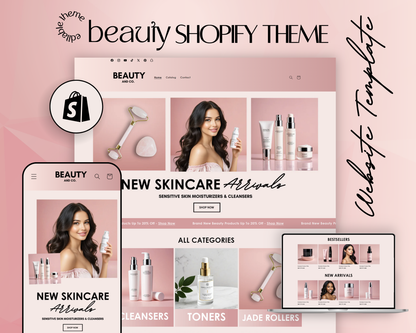 Shopify Website Template | PinkSkin