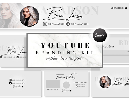 YouTube Branding Kit | Canva Template Bundle