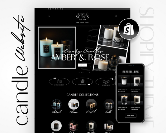 Shopify Website Template | CandleLane Luxury