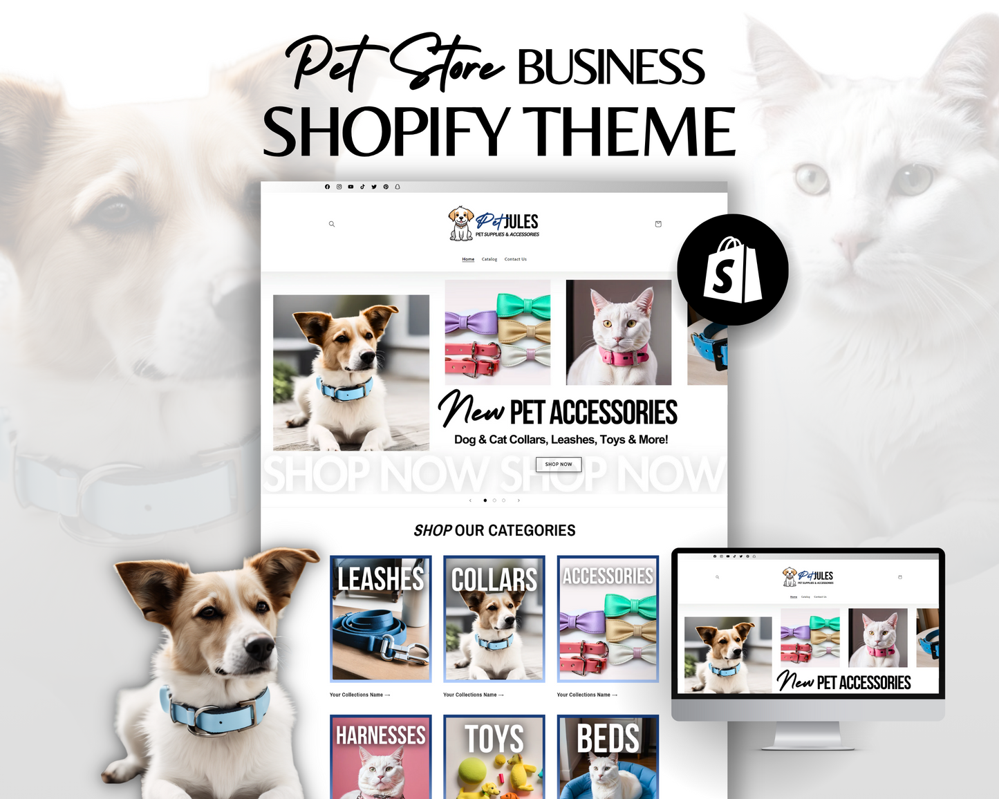 Pet Store Shopify Website Template | PetJules