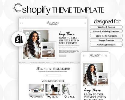 Shopify Website Template | Julianne