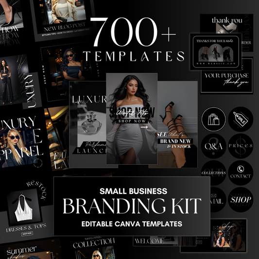 Business Branding Kit | Canva Template Bundle - Lysette