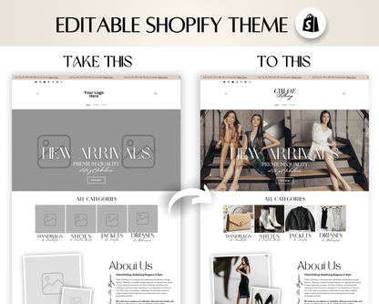 Shopify Website Template | Sophistication (New Version)