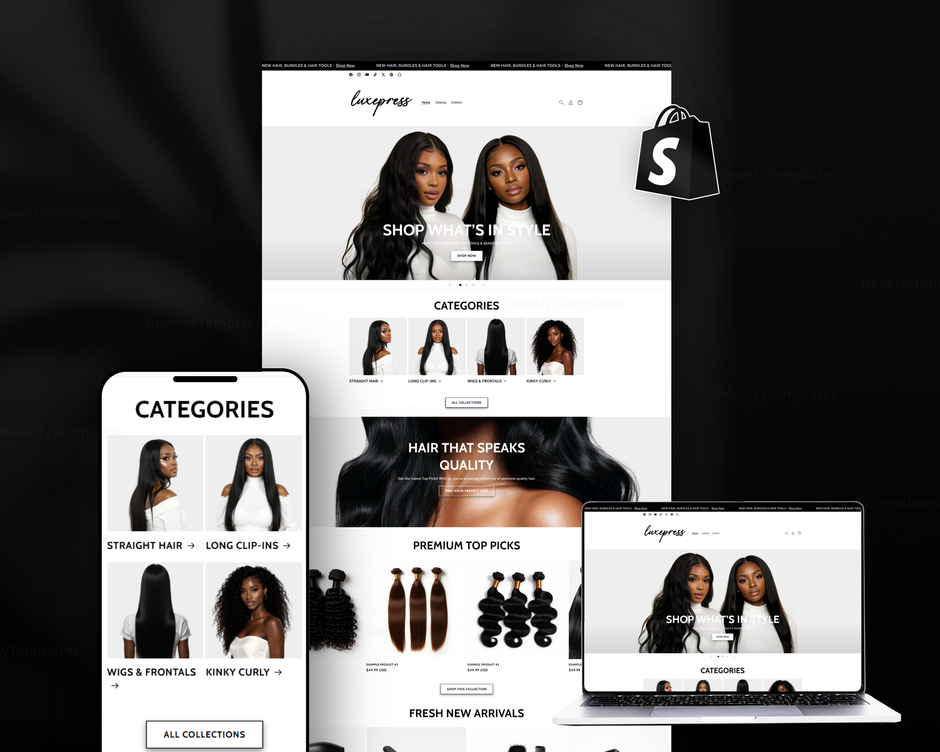Shopify Themes – BeverlyTemplates