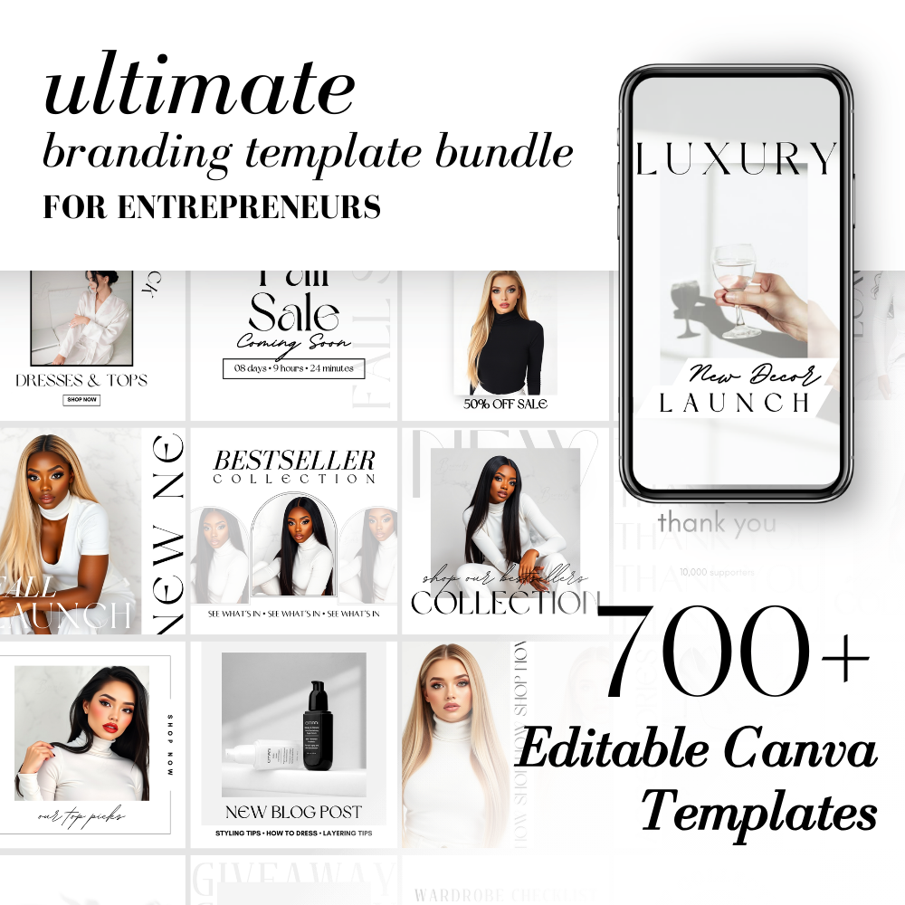 Business Branding Kit | Canva Template Bundle - Bria