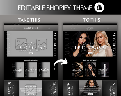 Shopify Website Template | GlamourBabe
