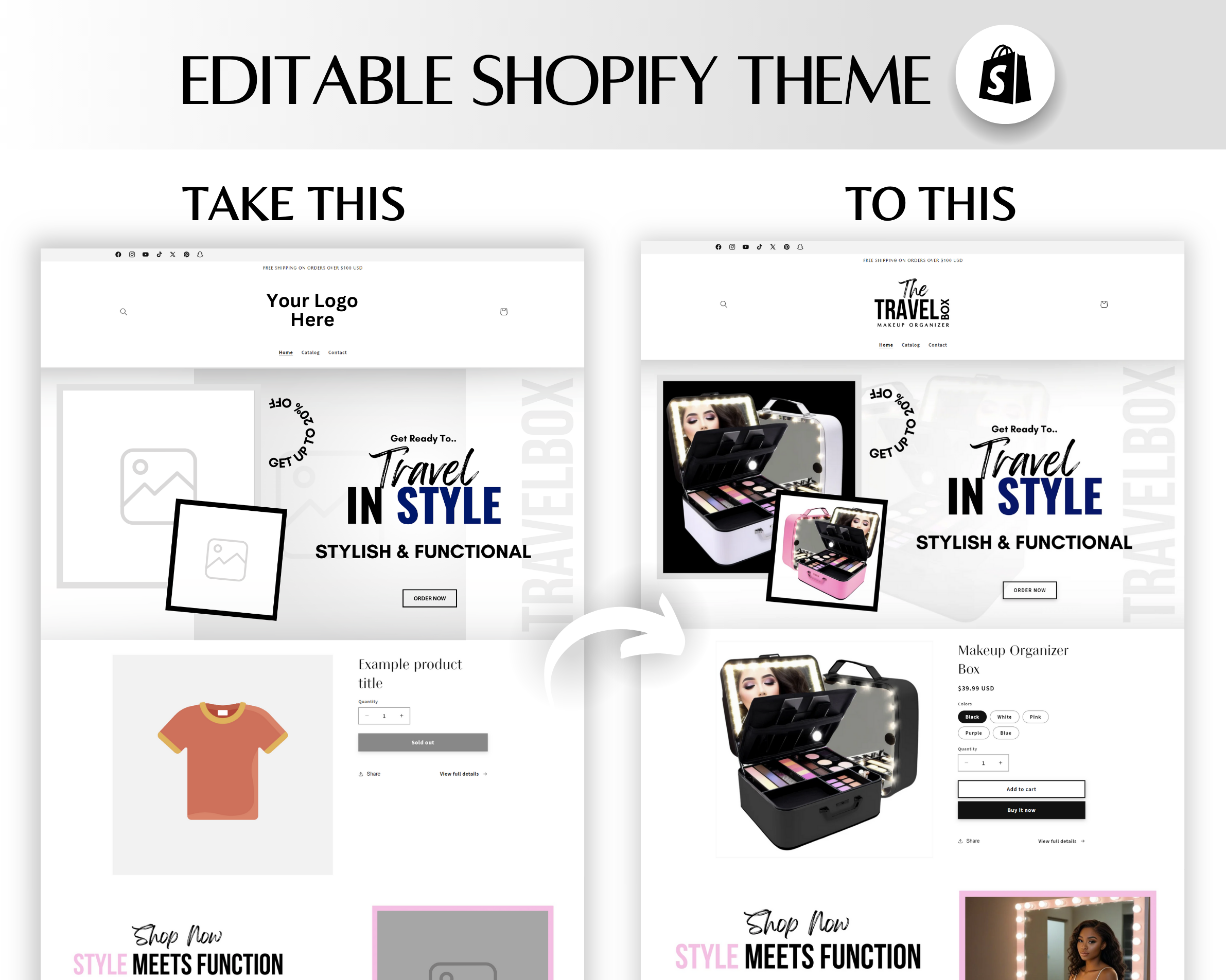 Shopify Sense Template Examples One Product Shopify Store Template | ChicStyle – BeverlyTemplates