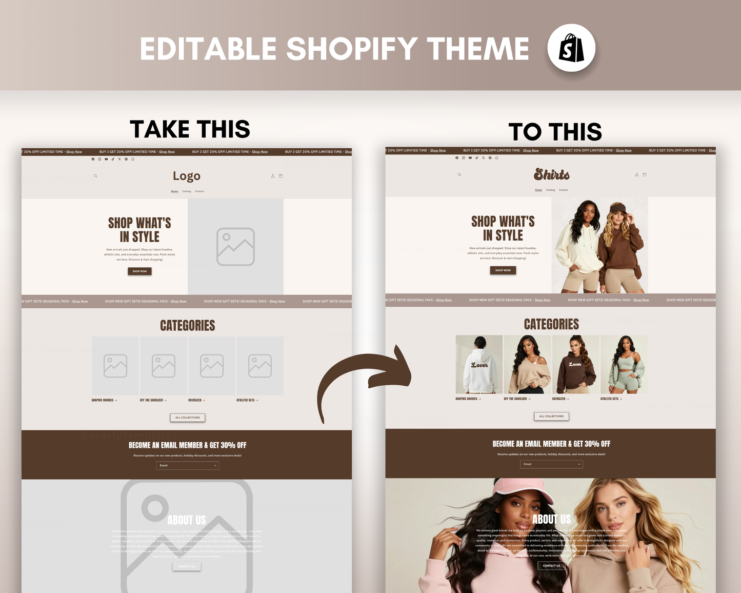 Shopify Website Template | Nuvé Neutral