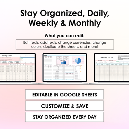 Personal Finance Tracker | Google Sheets Bundle