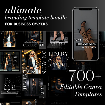 Business Branding Kit | Canva Template Bundle - Lysette