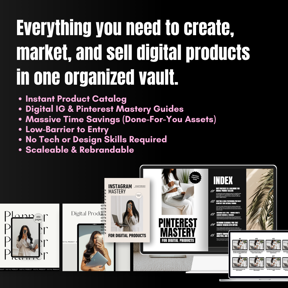 Pinterest & IG Mastery + PLR Template Kit