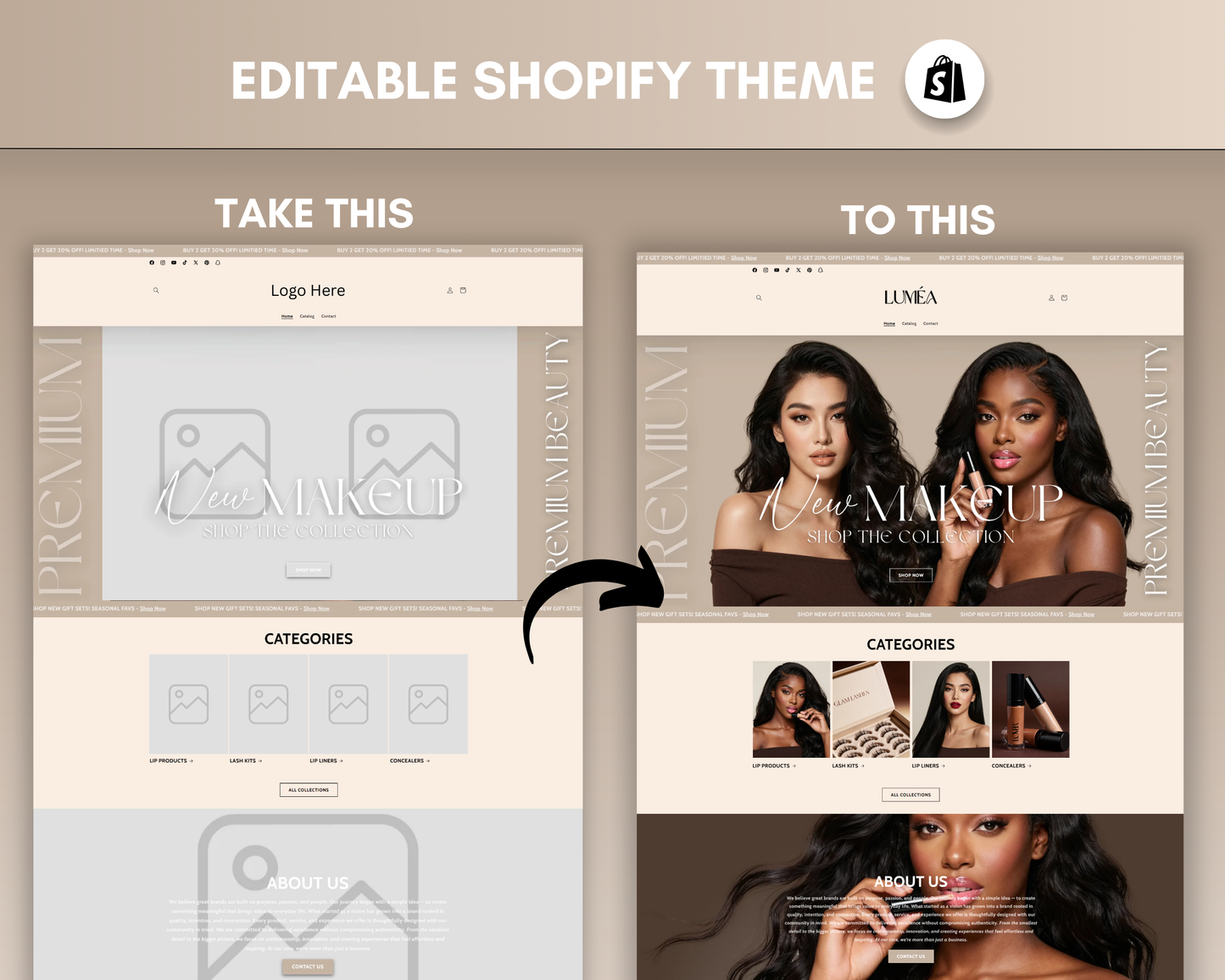 Shopify Website Template | Lumea Flux