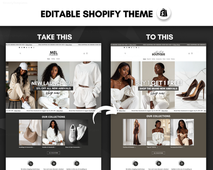 Shopify Website Template | Mel Apparel