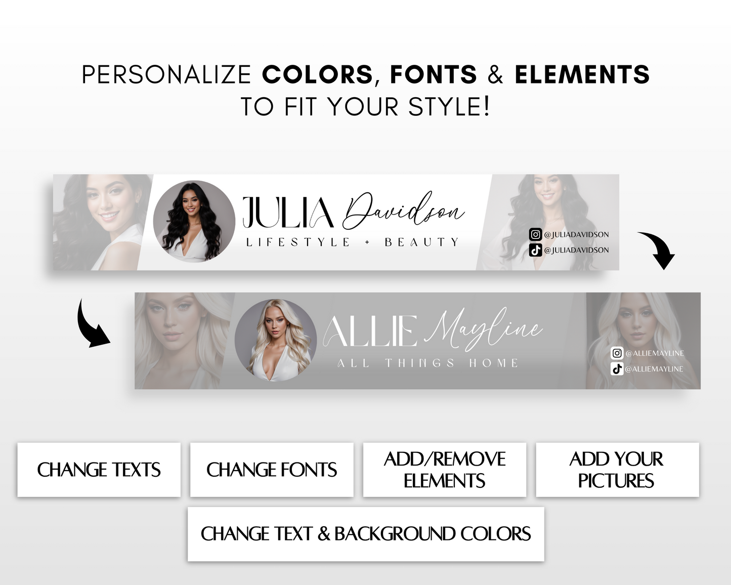 YouTube Branding Kit | Canva Template Bundle