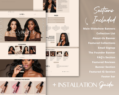 Shopify Website Template | Lumea Flux