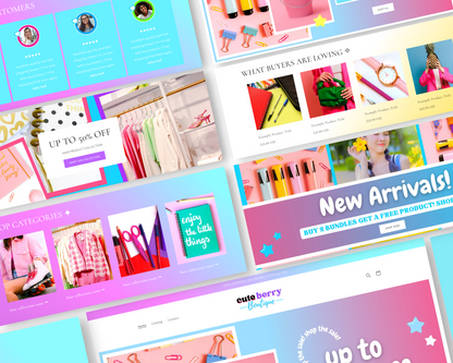 Shopify Website Template | Bright Rainbow