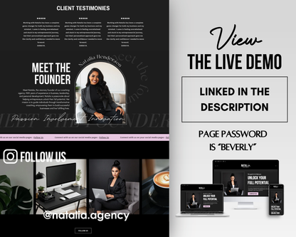 Shopify Website Template | Natalia