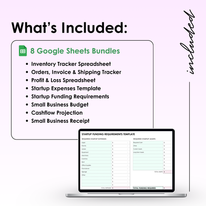 Small Business Spreadsheet | Google Sheets Bundle