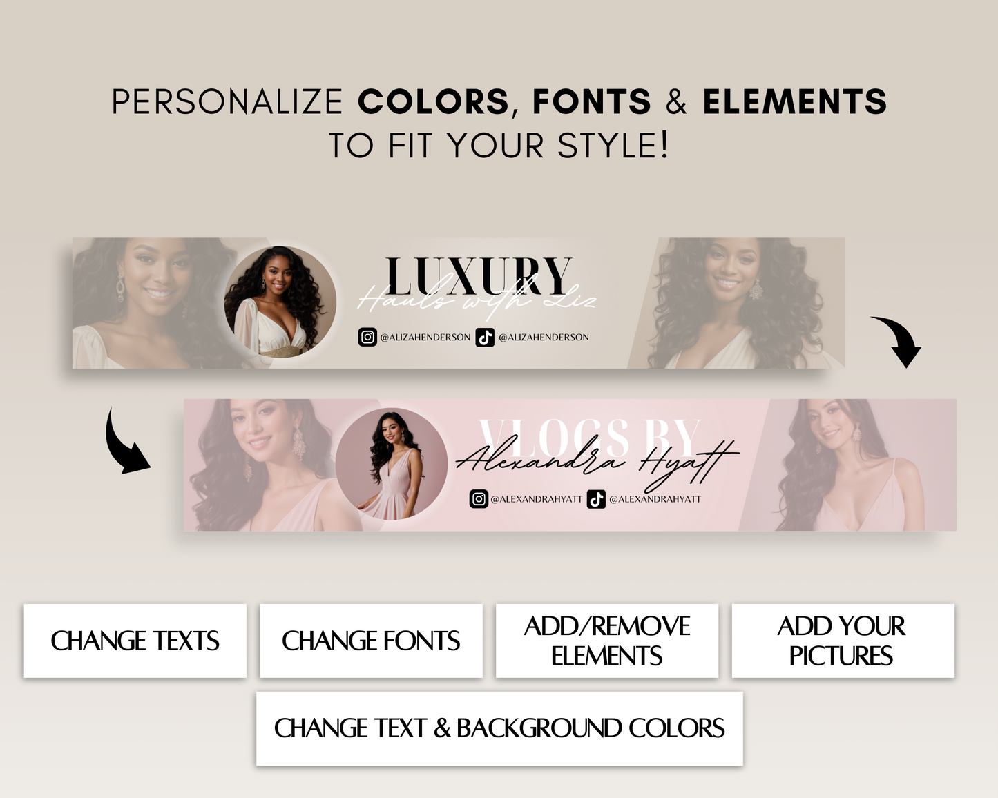 YouTube Branding Kit | Canva Template Bundle