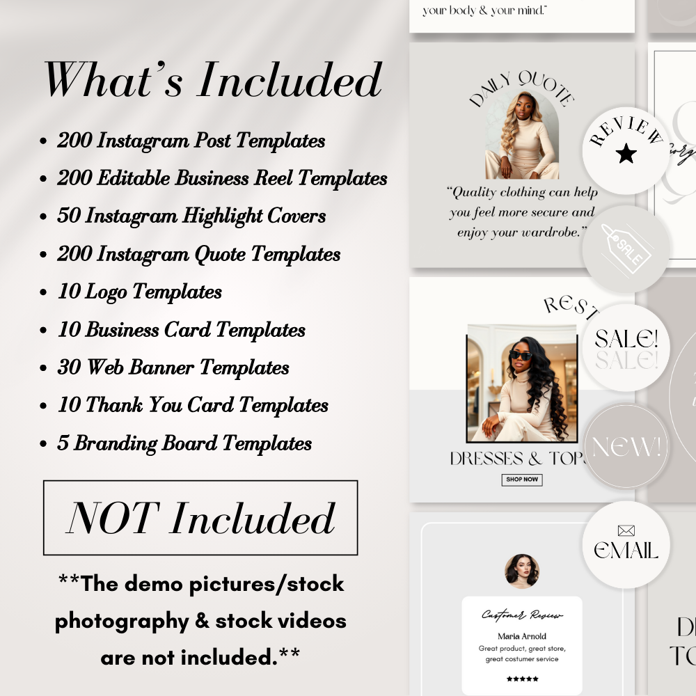 Business Branding Kit | Canva Template Bundle - Calista