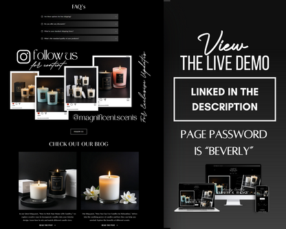 Shopify Website Template | CandleLane Luxury