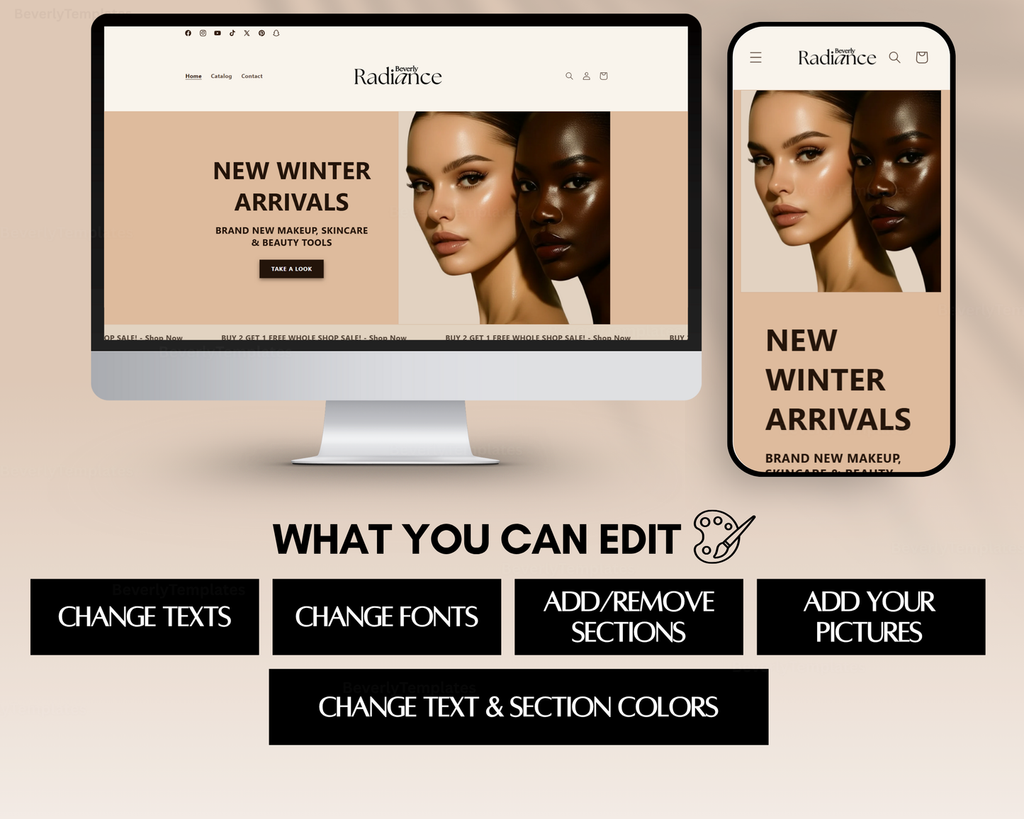 Shopify Website Template | Radiance