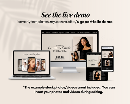100+ UGC Templates | UGC Canva Portfolio Website | Price lists, UGC Invoices, IG Post templates & More