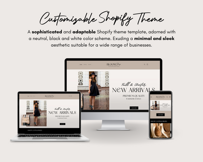 Shopify Website Template | Black & TAN