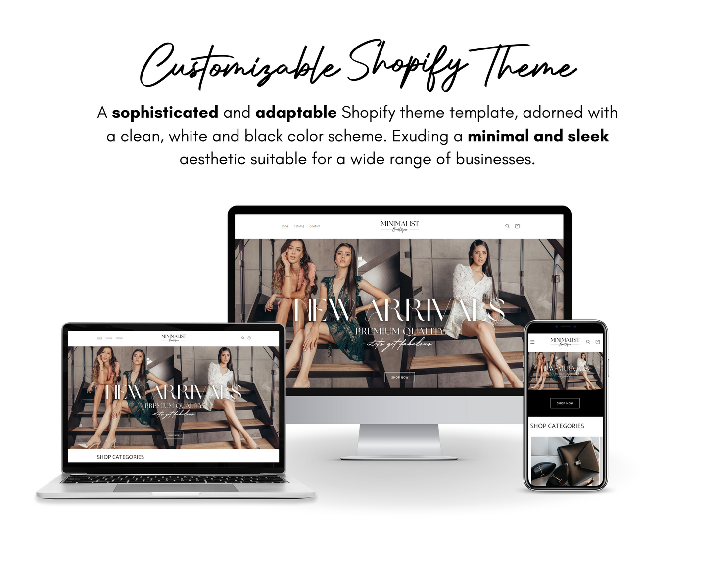 Shopify Website Template | Sophistication